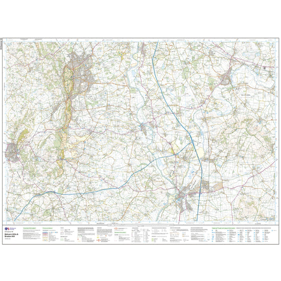 EXP 190 Malvern Hills & Bredon Hill Map With Digital Version