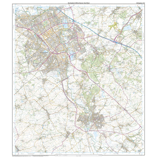 Explorer 192 Buckingham Milton Keynes Map With Digital Version