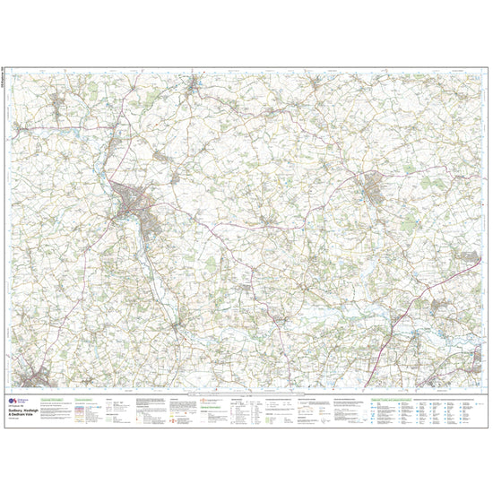 Explorer 196 Sudbury, Hadleigh & Dedham Vale Map With Digital Version