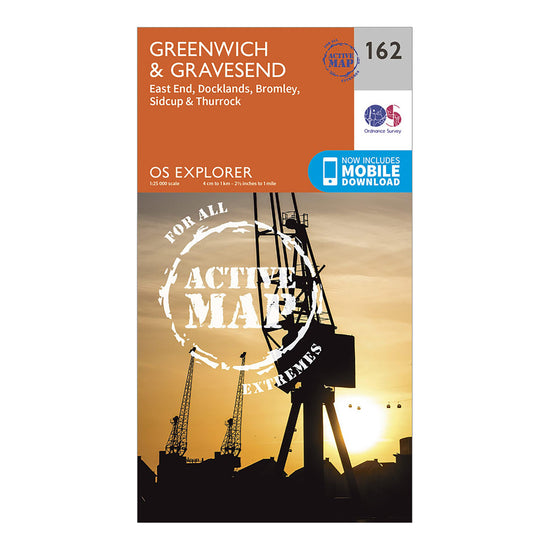 Explorer Active 162 Greenwich Gravesend Map With Digital Version