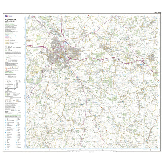 Explorer 211 Bury St Edmunds & Stowmarket Map With Digital Version