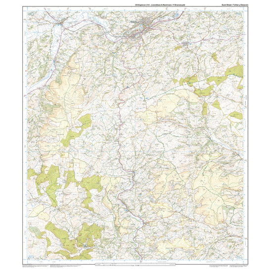 Explorer 214 Llanidloes & Newtown Map With Digital Version