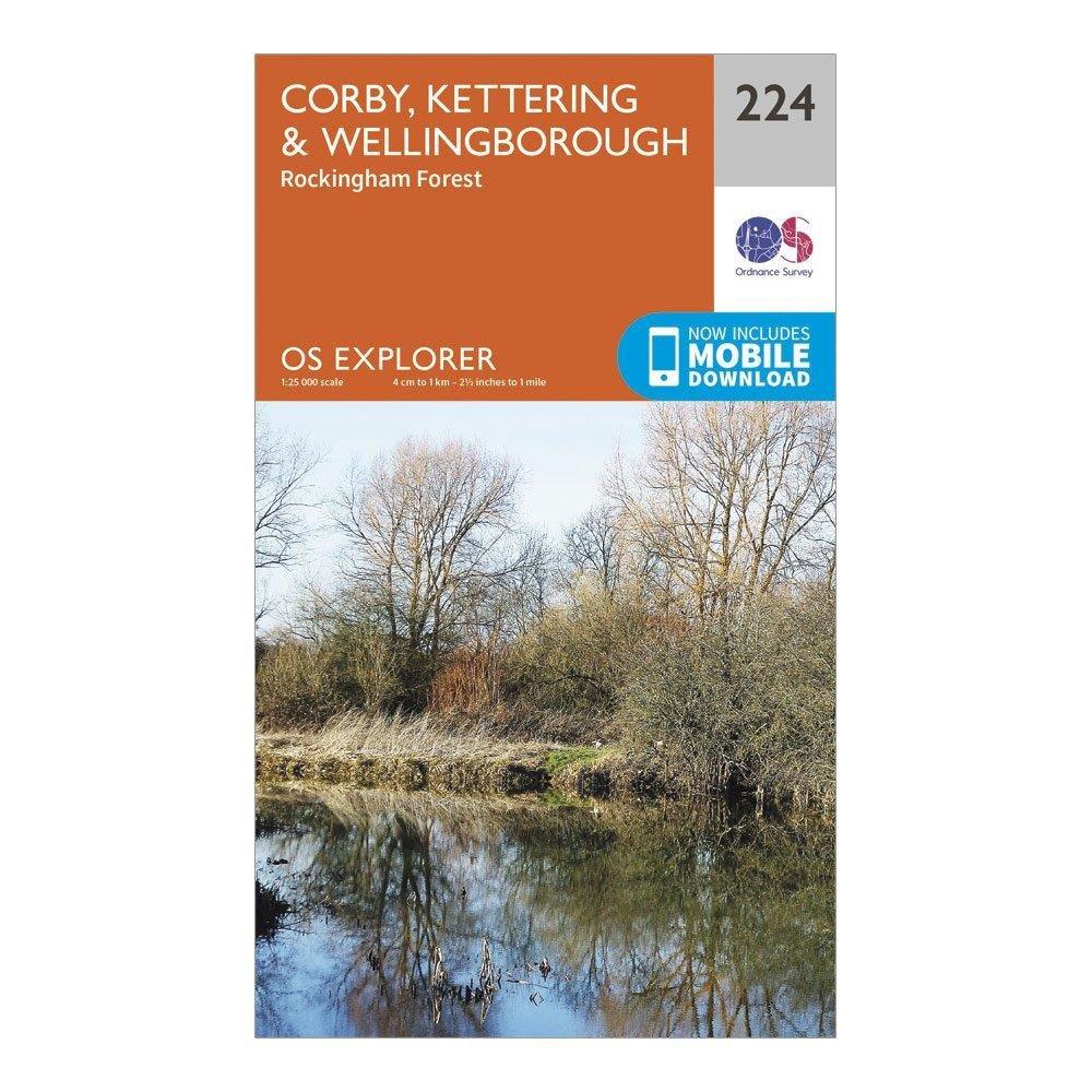 Explorer 224 Corby Kettering Wellingborough Map With Digital Version