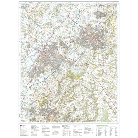 Explorer Active 179 Gloucester, Cheltenham & Stroud Map With Digital Version