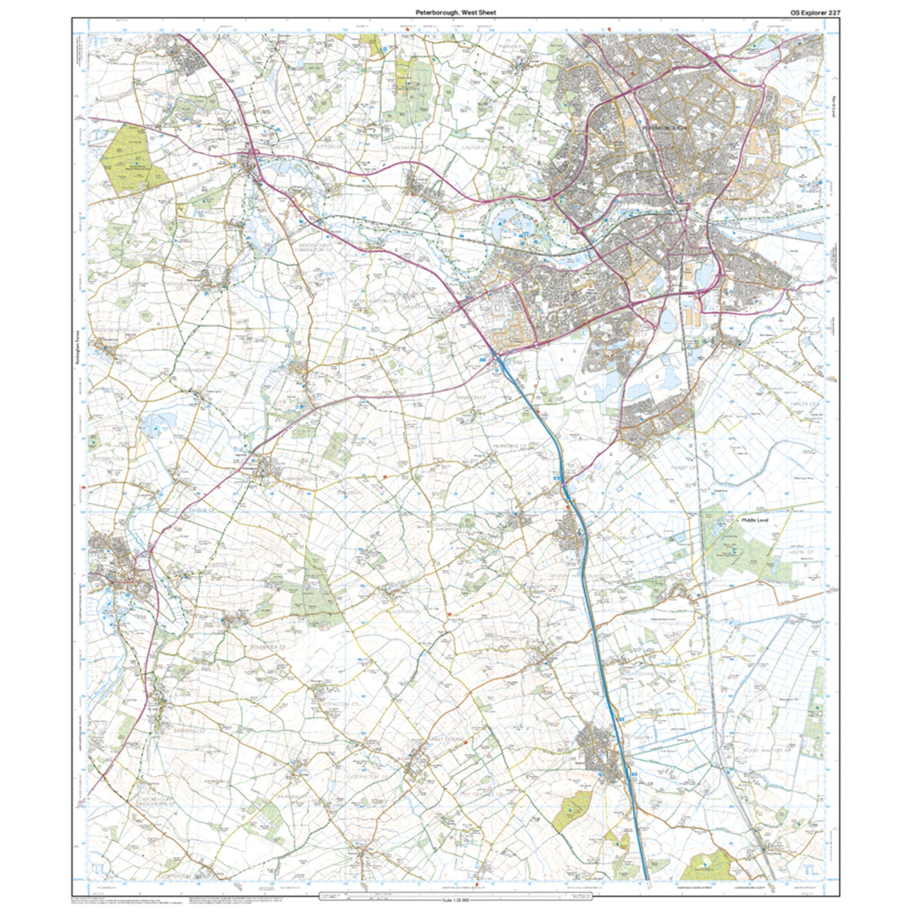 Explorer 227 Peterborough Map With Digital Version