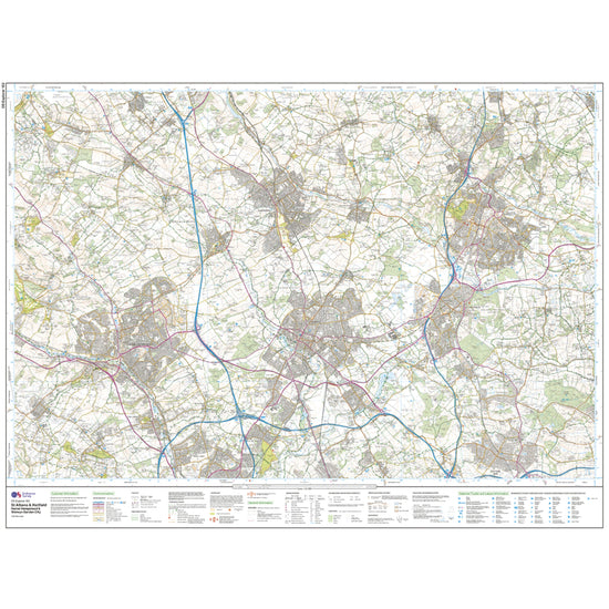 Explorer Active 182 St Albans & Hatfield Map With Digital Version