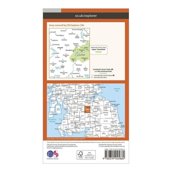 Explorer 336 Biggar & Broughton Map With Digital Version