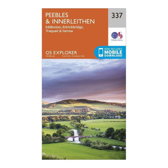 Explorer 337 Peebles & Interleithen Map With Digital Version