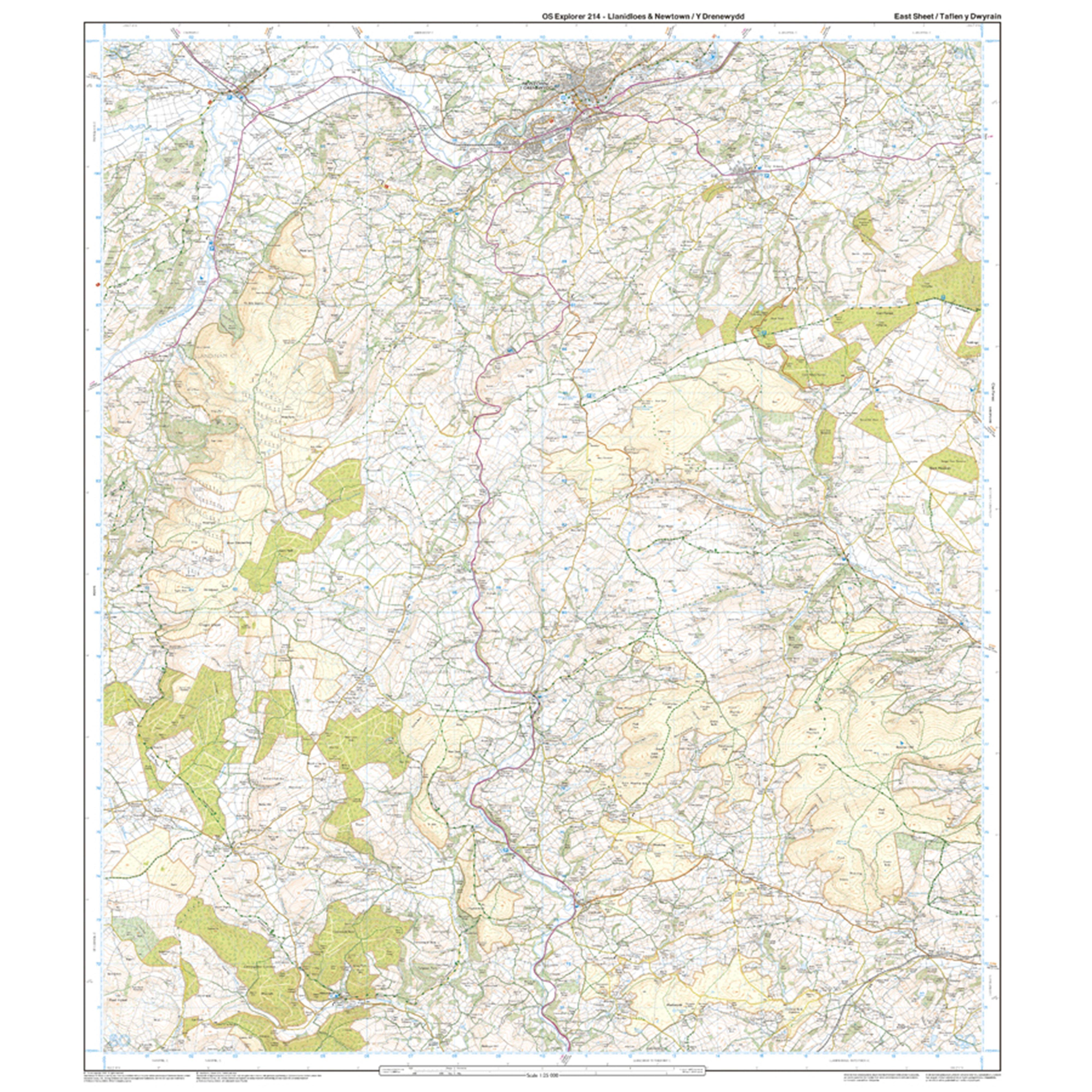 Explorer Active 214 Llanidloes Newton Map With Digital Version