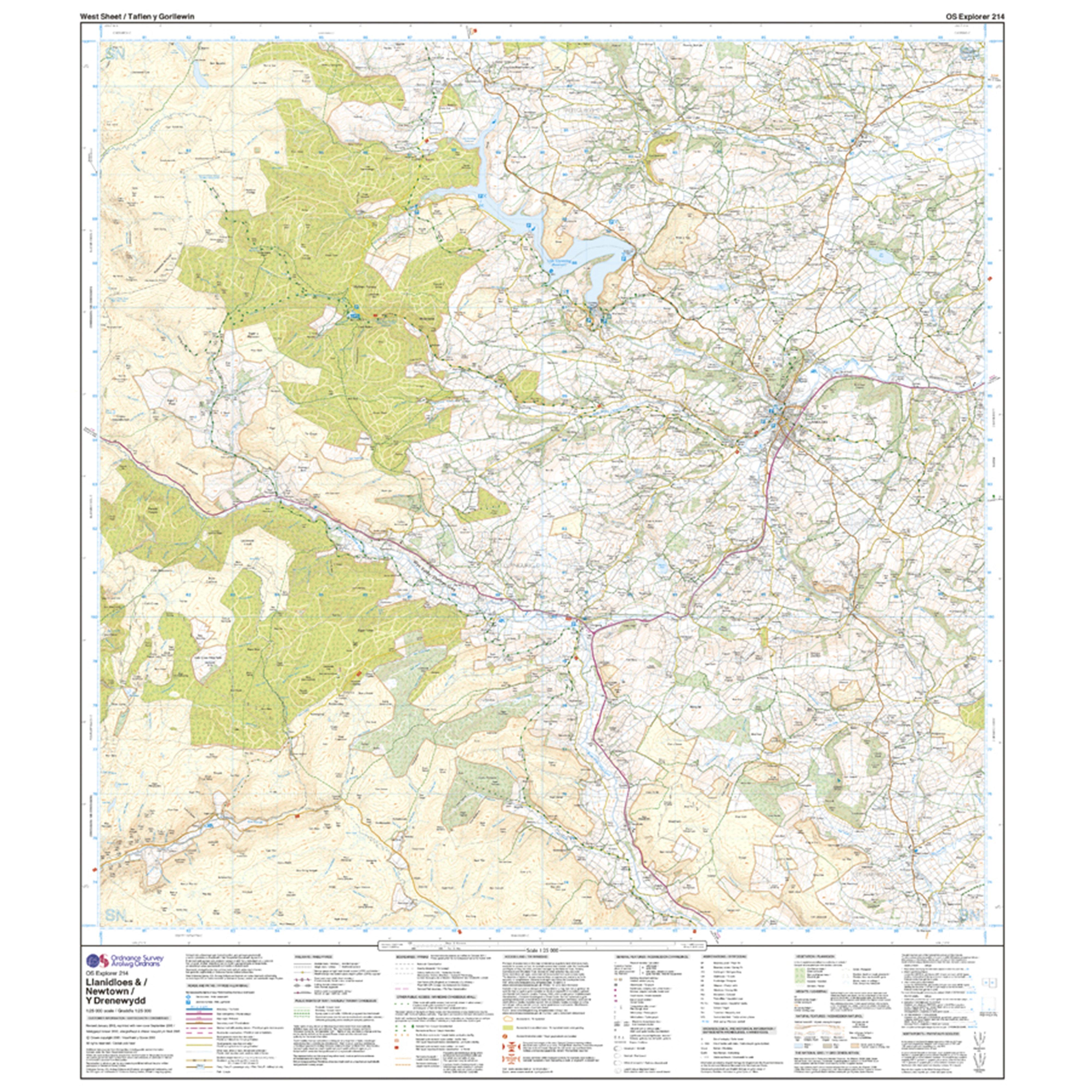 Explorer Active 214 Llanidloes Newton Map With Digital Version