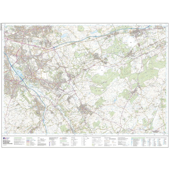 Explorer 343 Motherwell & Coatbridge Map With Digital Version