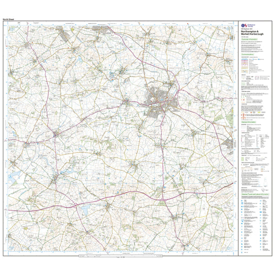 Explorer Active 223 Northampton & Market Harborough Map With Digital Version