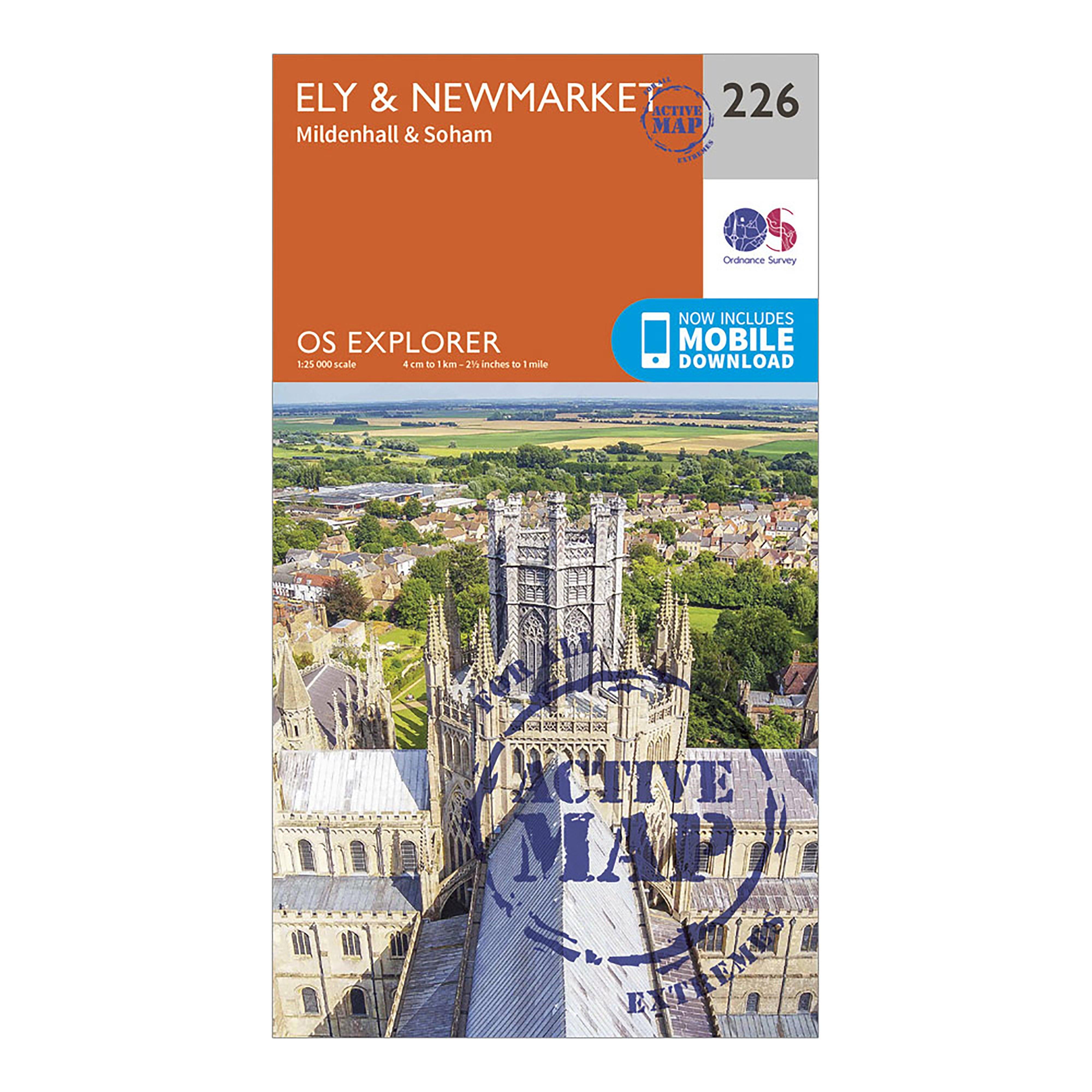 Explorer Active 226 Ely Newmarket Map With Digital Version