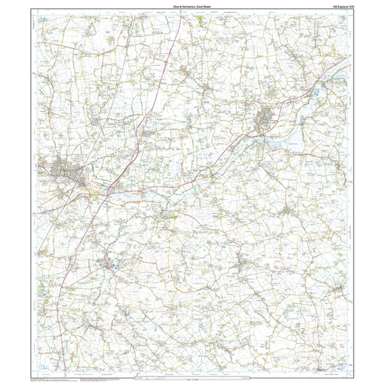 Explorer Active 230 Diss & Harleston Map With Digital Version
