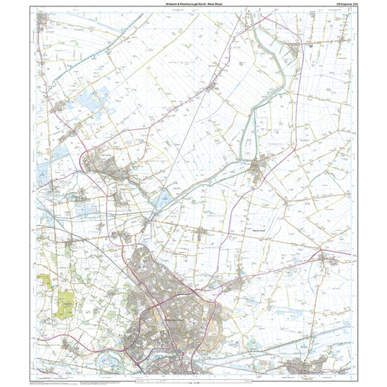 Explorer Active 235 Wisbech & Peterborough North Map With Digital Version
