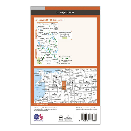 Explorer Active 241 Shrewsbury, Wem, Shawbury & Baschurch Map With Digital Version