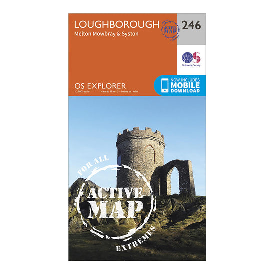 Explorer Active 246 Loughborough Melton Mowbray Syston Map With Digital Version