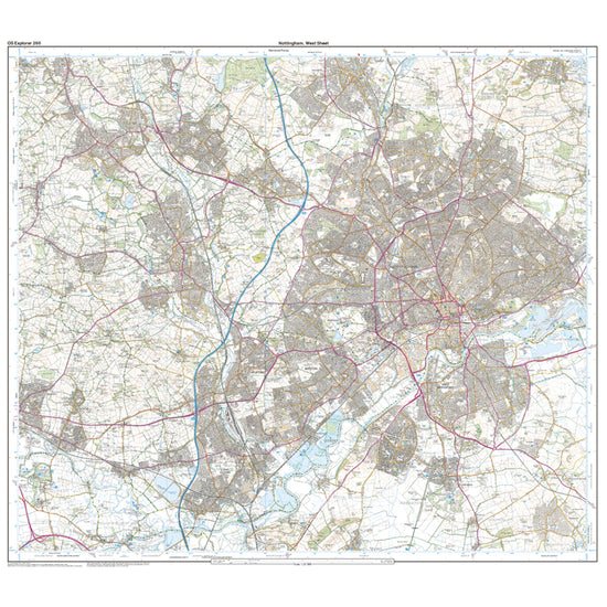 Explorer Active 260 Nottingham Map With Digital Version