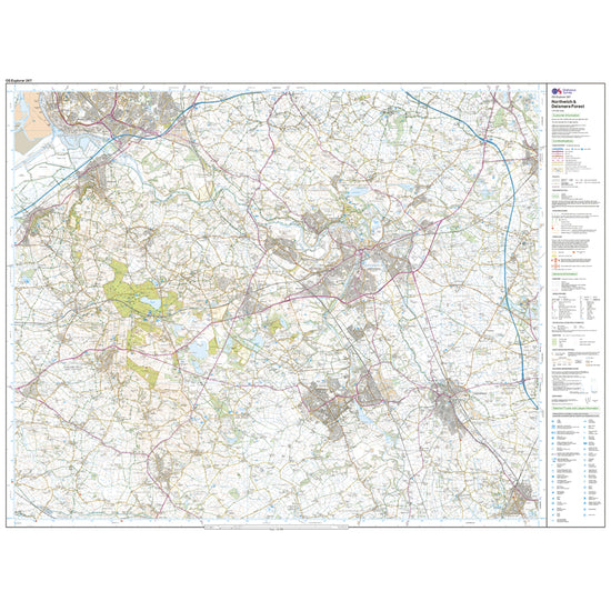 Explorer Active 267 Northwich & Delamere Forest Map With Digital Version