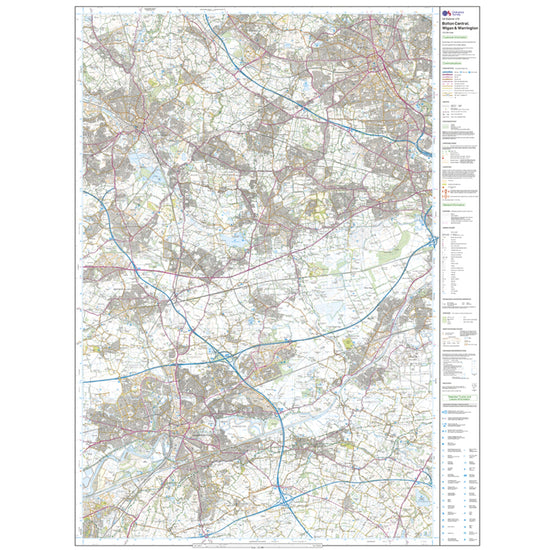 Explorer Active 276 Bolton, Wigan & Warrington Map With Digital Version