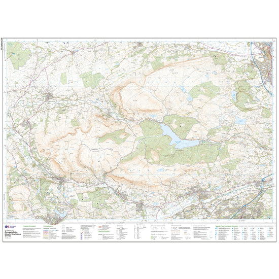 Explorer 348 Campsie Fells Map With Digital Version