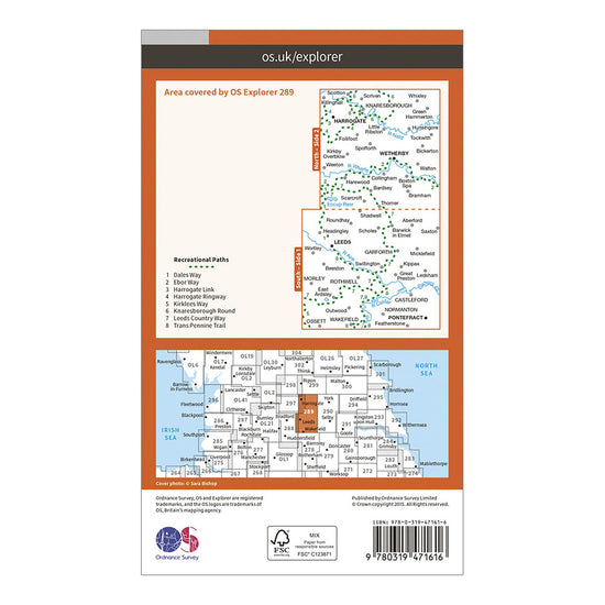 Explorer Active 289 Leeds Map With Digital Version