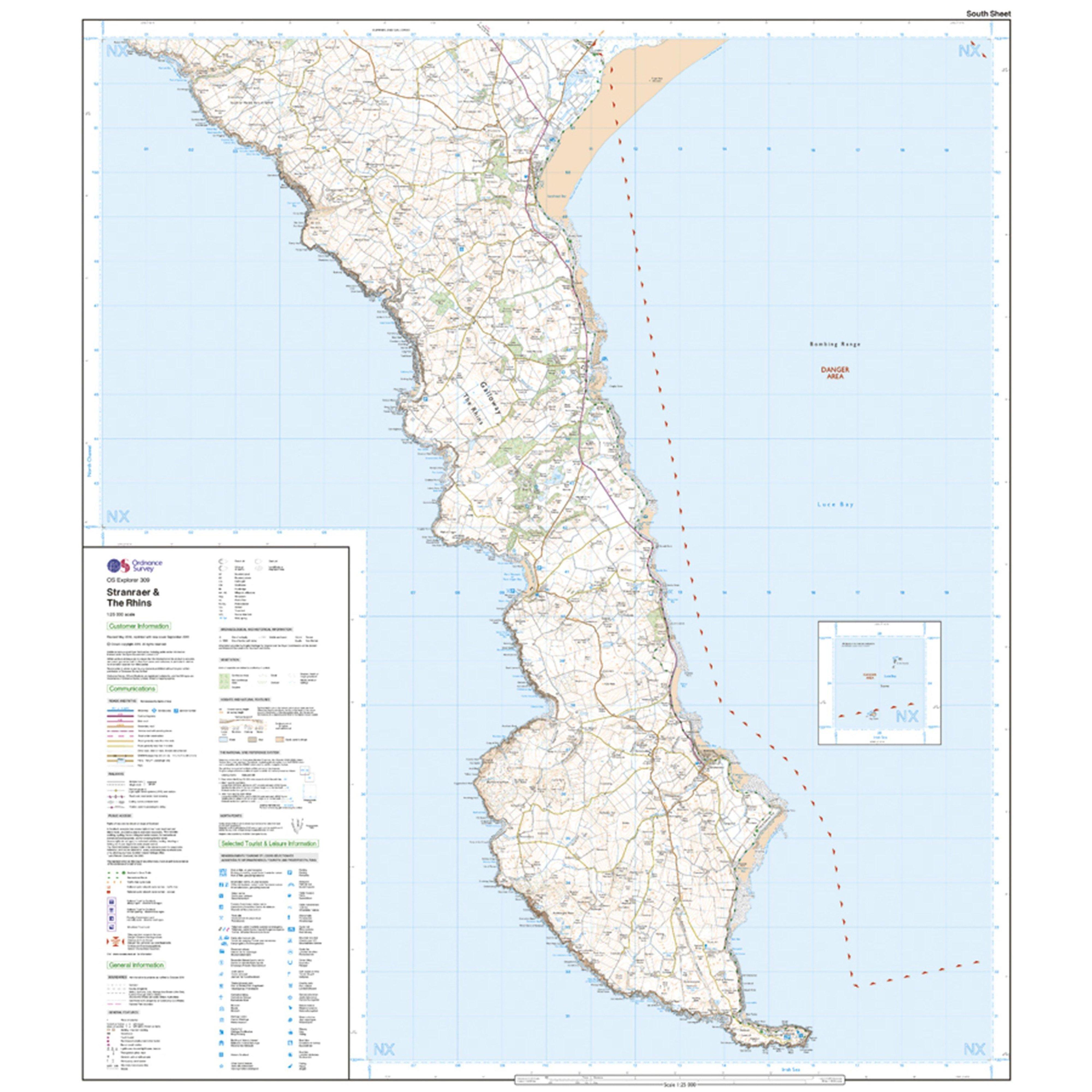 Explorer Active 309 Stranraer & The Rhins Map With Digital Version