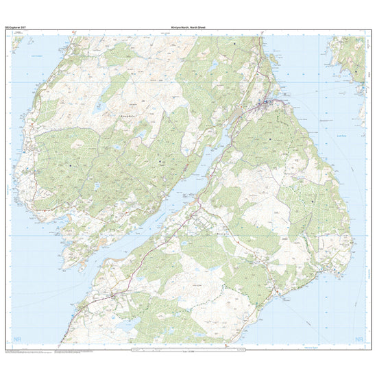 Explorer 357 Kintyre North Map With Digital Version