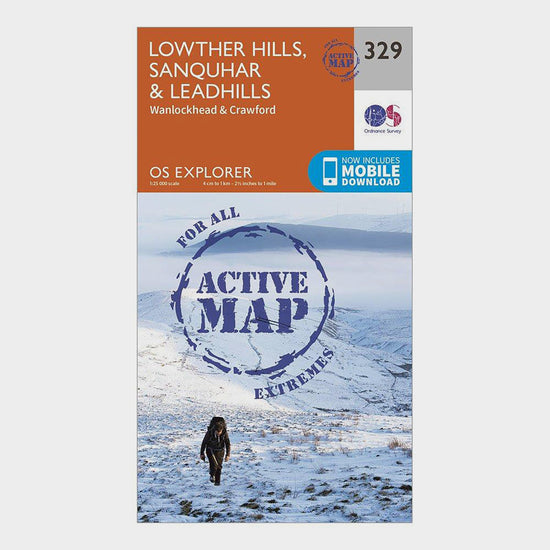 Explorer 329 Lowther Hills, Sanquhar & Leadhills Map With Digital Version