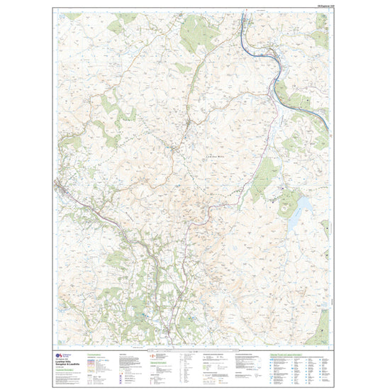 Explorer 329 Lowther Hills, Sanquhar & Leadhills Map With Digital Version