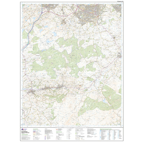 Explorer Active 334 East Kilbride, Galston & Darvel Map With Digital Version