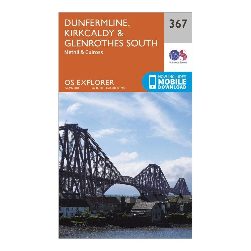 Explorer 367 Dunfermline Kirkcaldy Glenrothes South Map With Digital Version