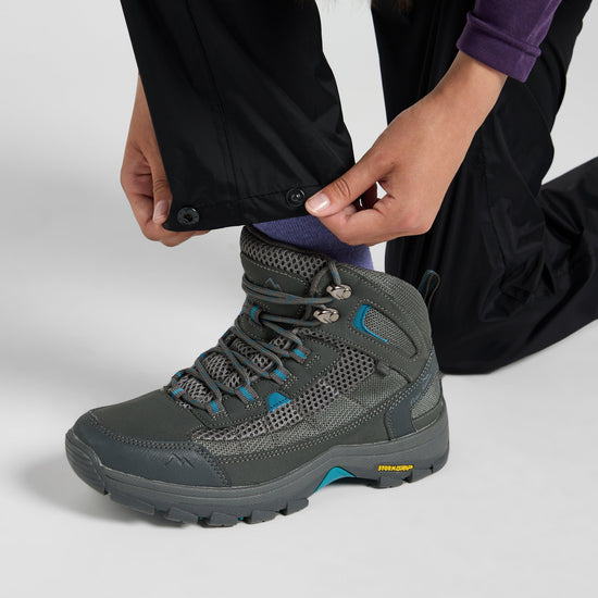 Kids Packable Waterproof Pants Black