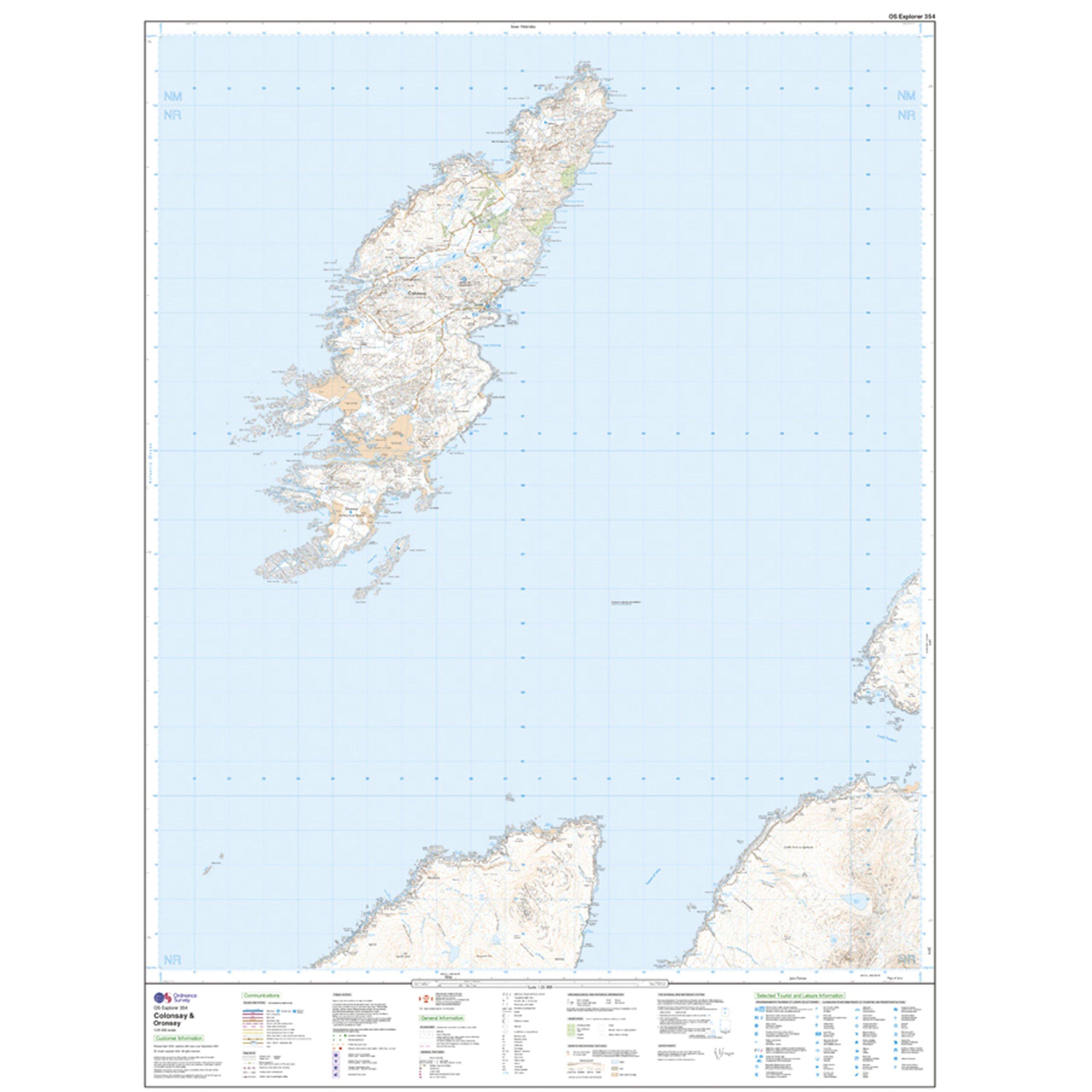 Explorer Active 354 Colonsay & Oronsay Map With Digital Version