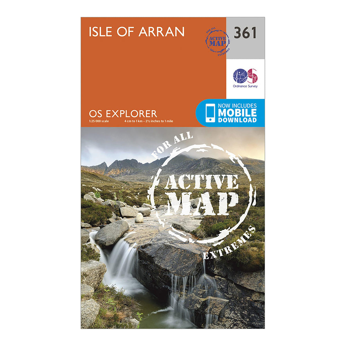 Explorer Active 361 Isle of Arran Map With Digital Version