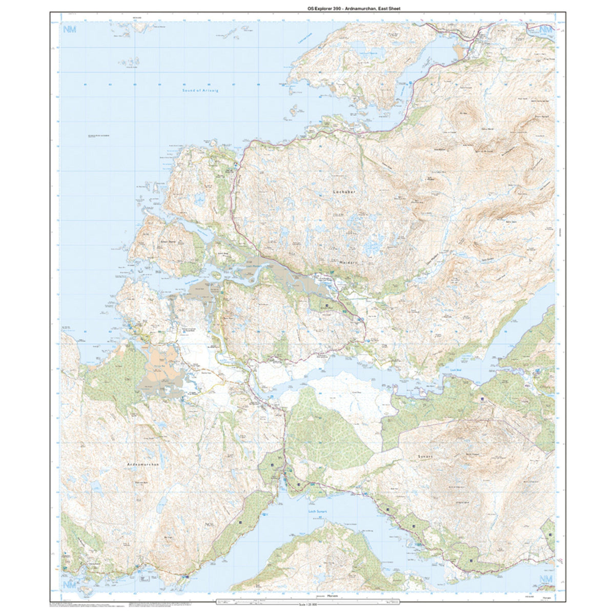 Explorer 390 Ardnamurchan Map With Digital Version