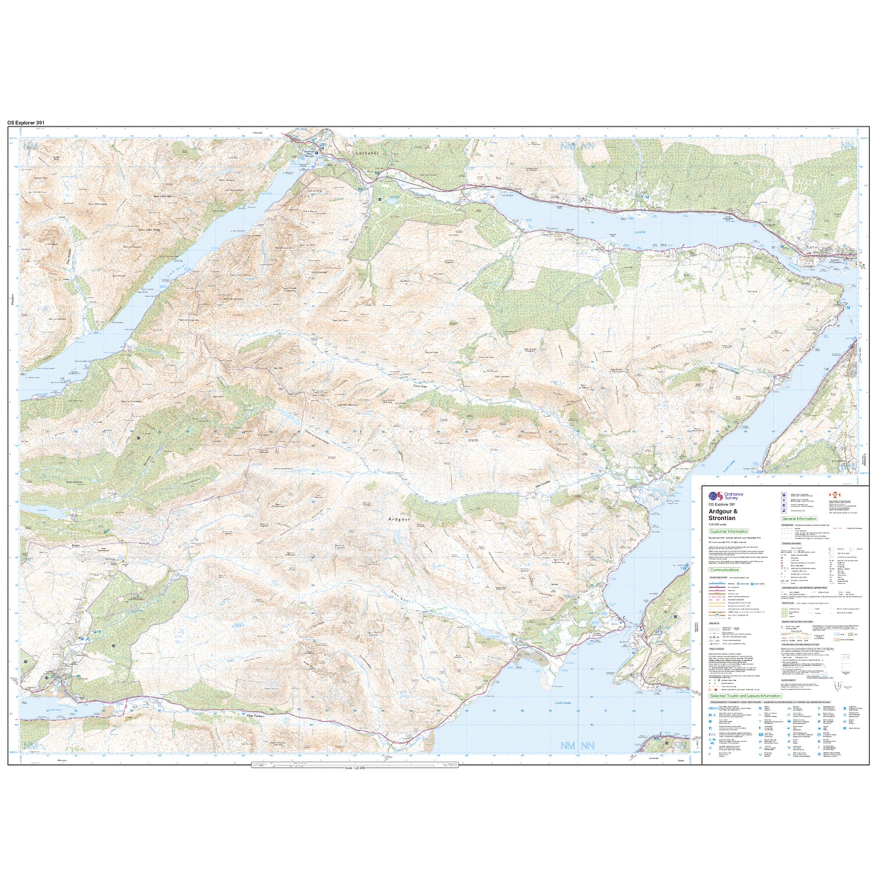 Explorer 391 Ardgour & Strontian Map With Digital Version