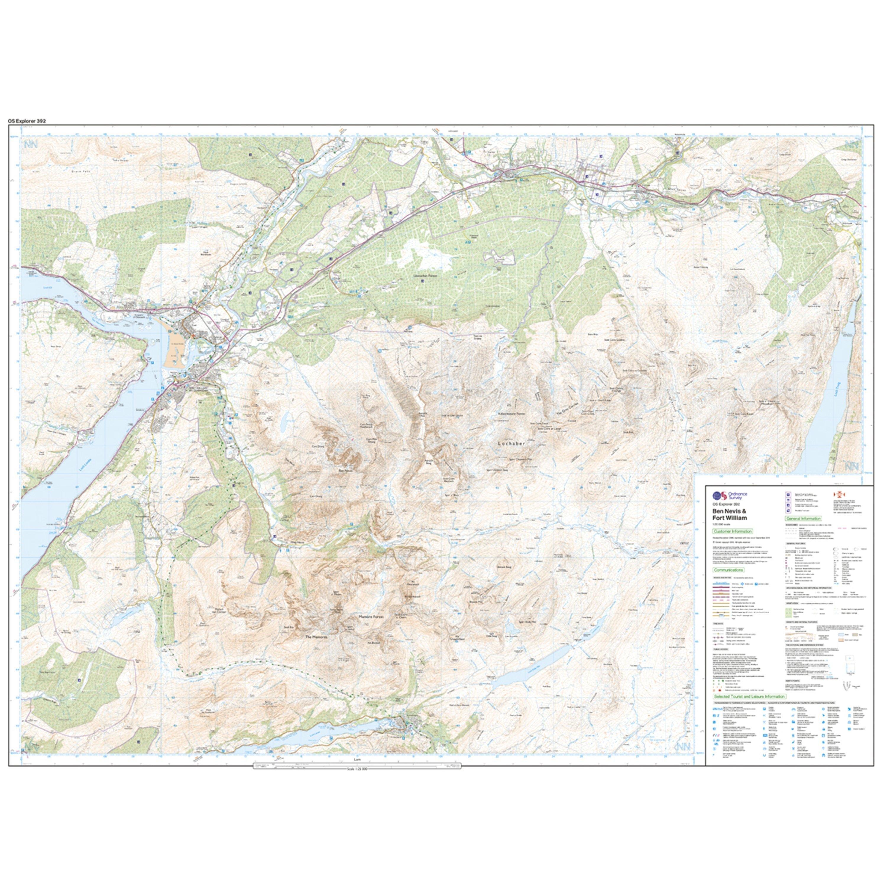 Explorer 392 Ben Nevis Map With Digital Version