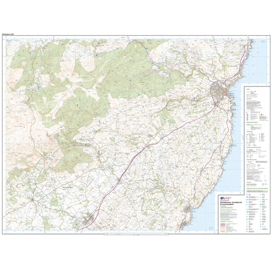 Explorer 396 Stonehaven, Inverbervie & Laurencekirk Map With Digital Version