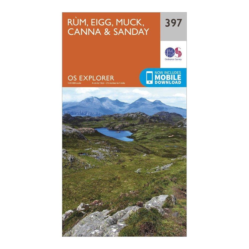 Explorer 397 Rum Eigg Muck Canna Sanday Map With Digital Version
