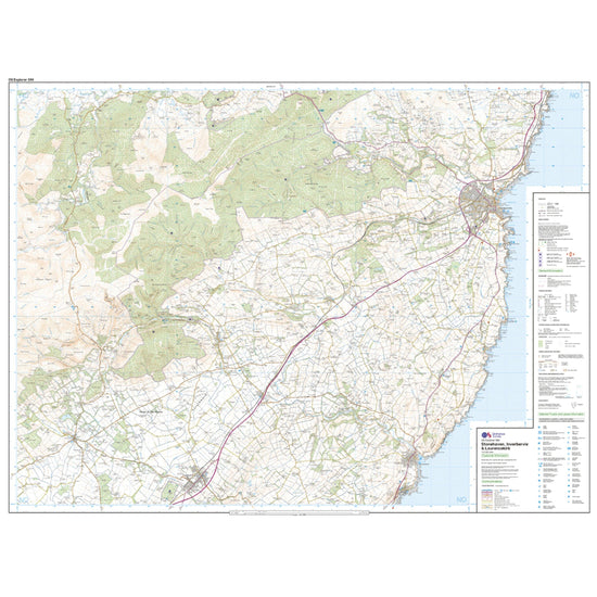 Explorer Active 396 Stonehaven, Inverbervie & Laurencekirk Map With Digital Version