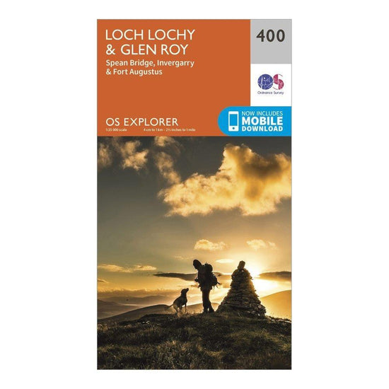 Explorer 400 Loch Lochy & Glen Roy Map With Digital Version
