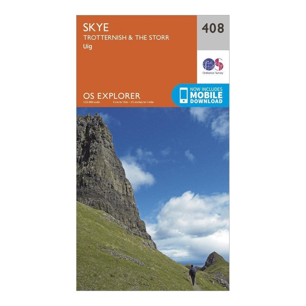 Explorer 408 Skye Trotternish The Storr Map With Digital Version