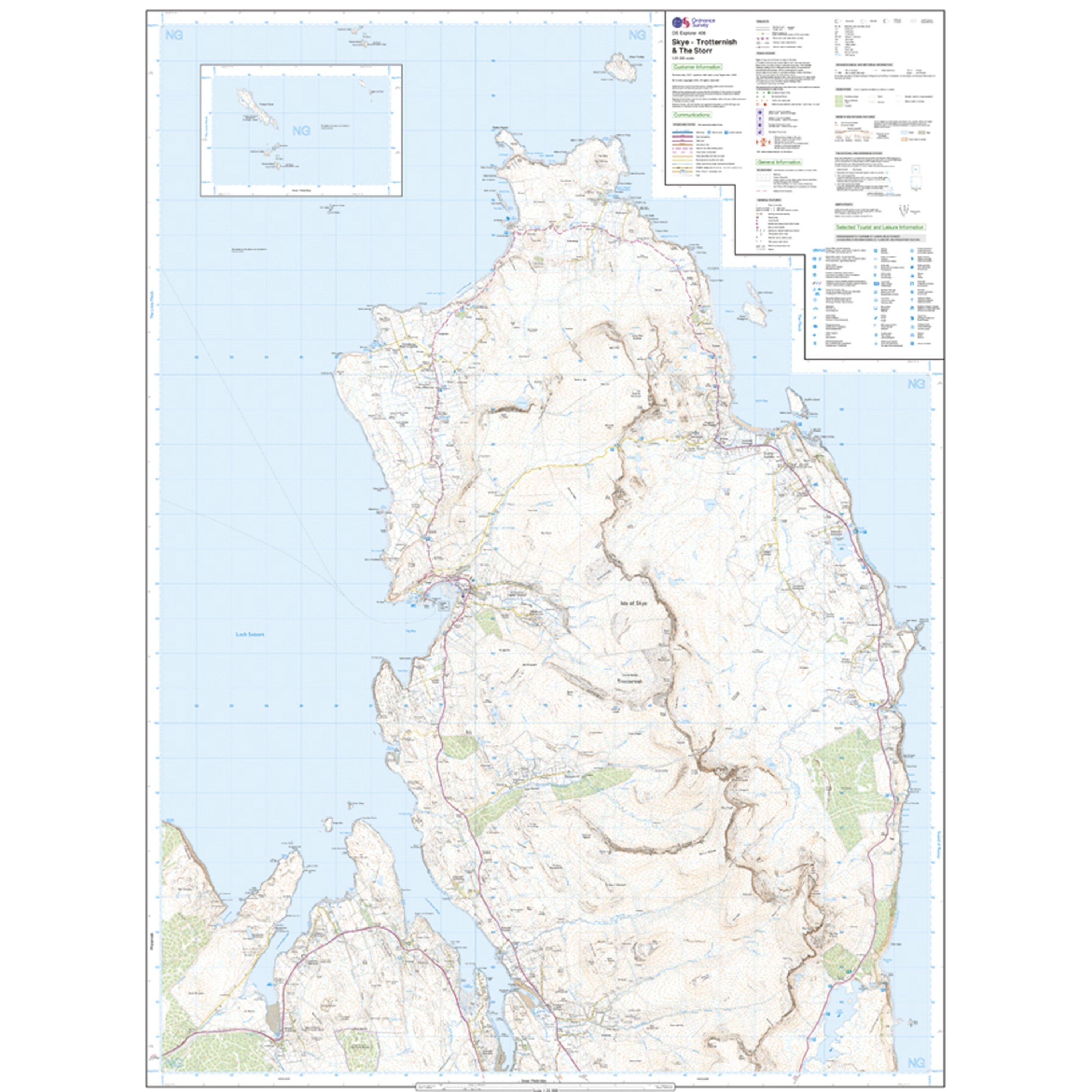 Explorer 408 Skye Trotternish The Storr Map With Digital Version