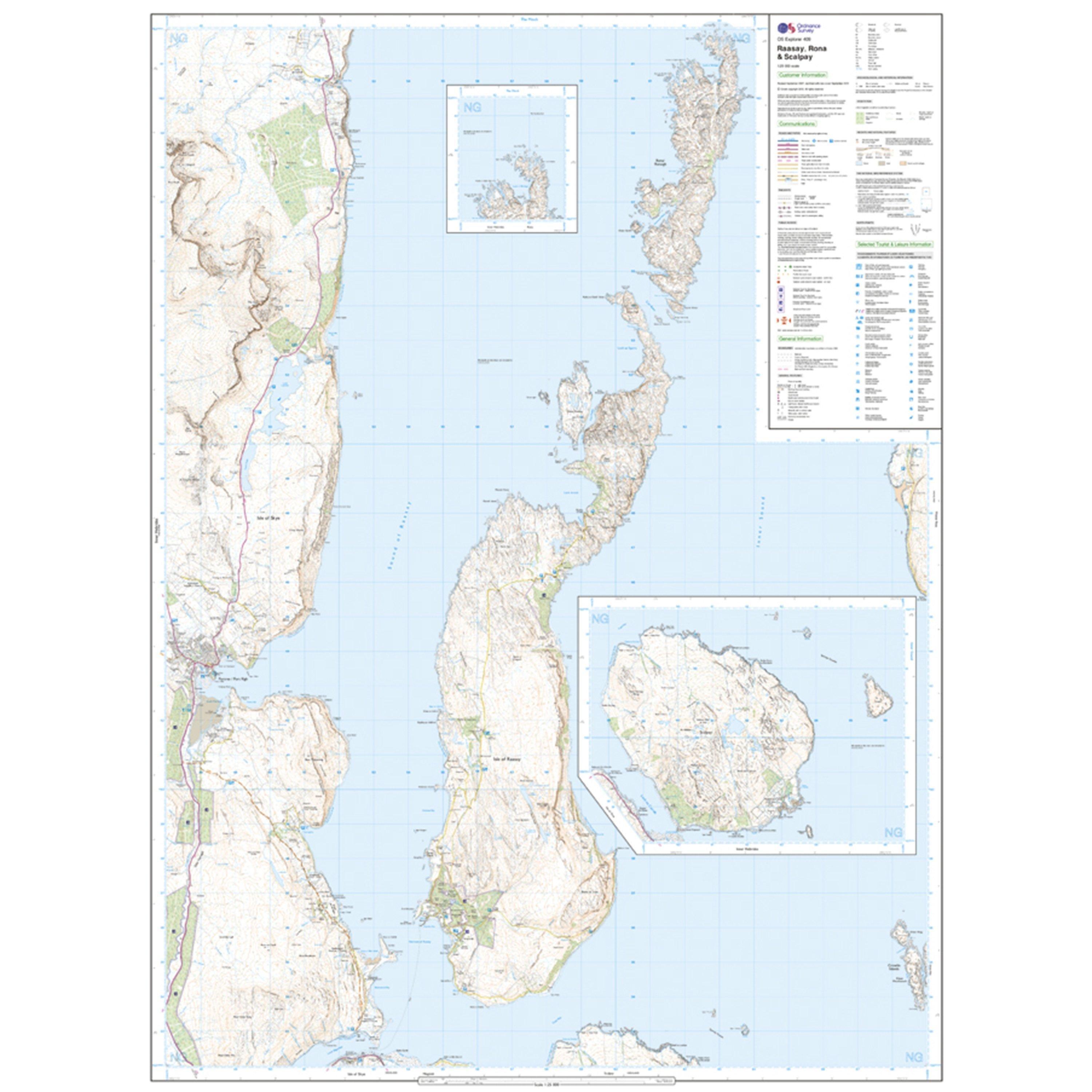 Explorer 409 Raasay Rona & Scalpa Map With Digital Version