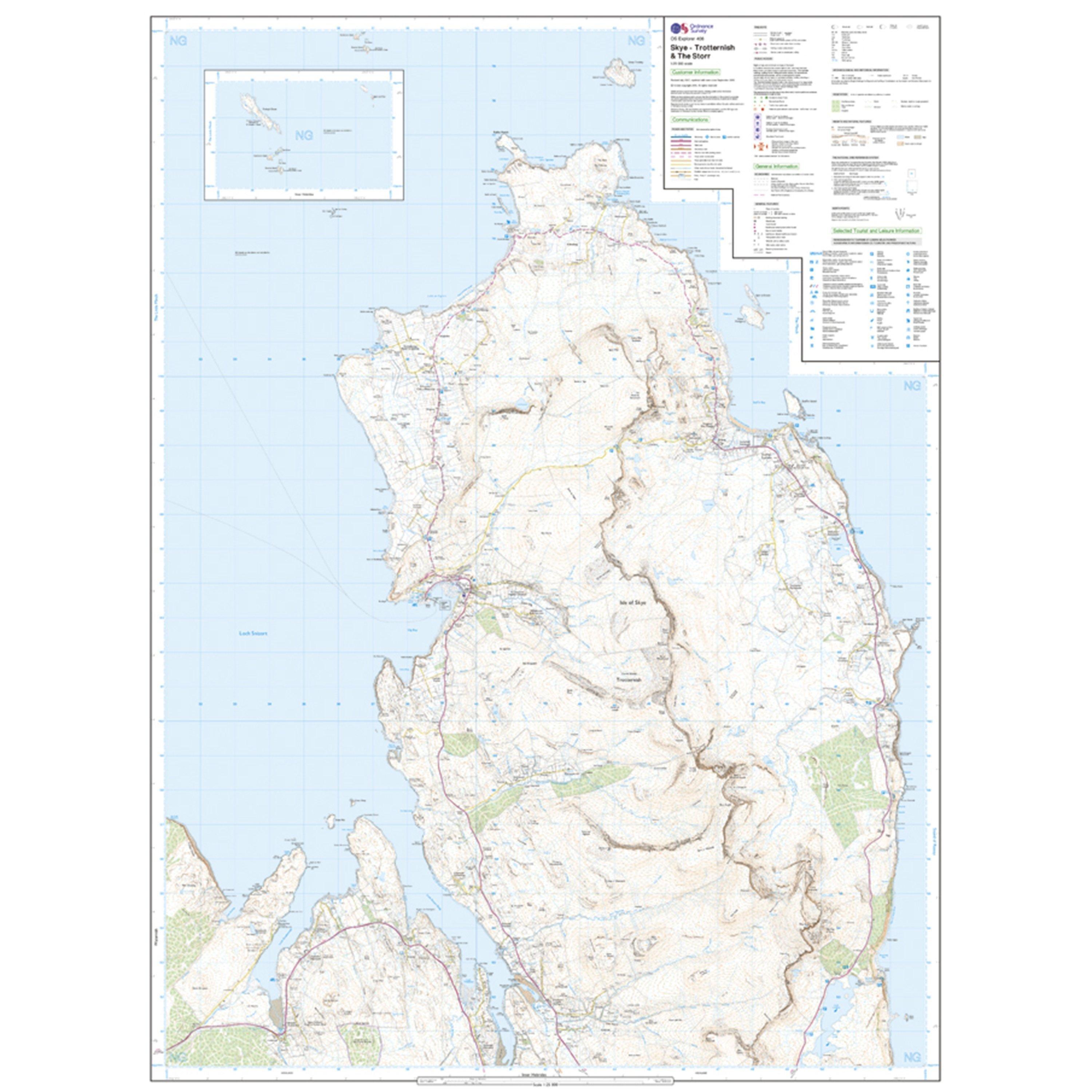 Explorer Active 408 Skye – Trotternish & The Storr Map With Digital Version