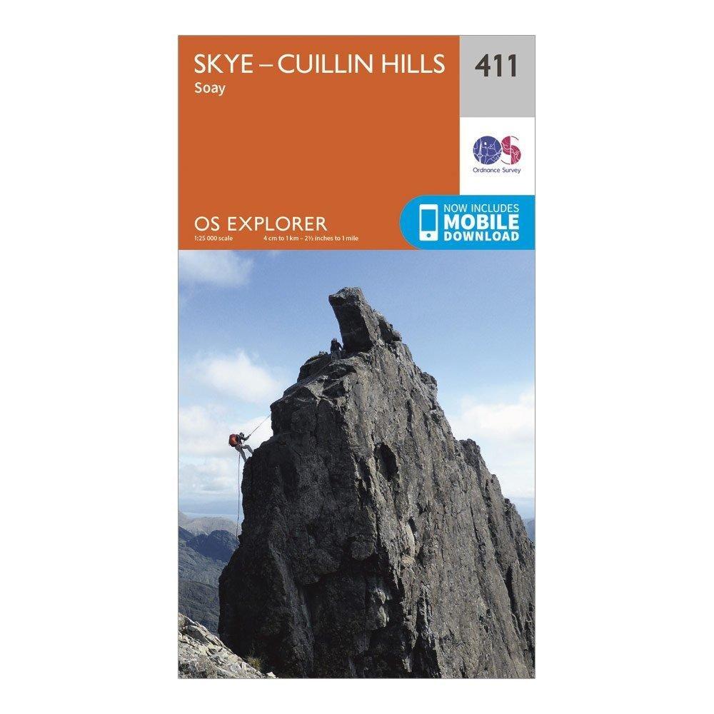 Explorer 411 Skye Cuillin Hills Map With Digital Version