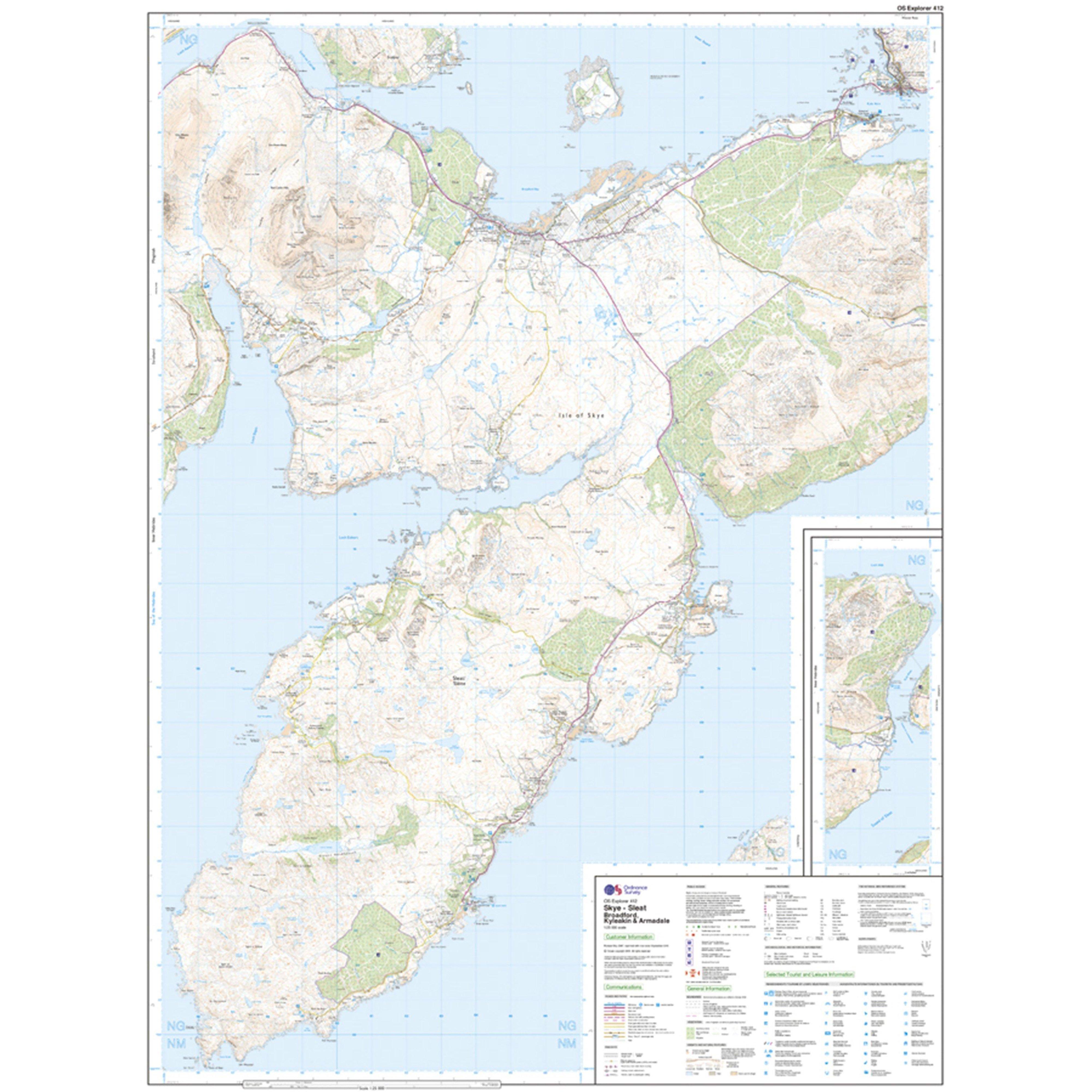 Explorer Active 412 Skye - Sleat Map With Digital Version
