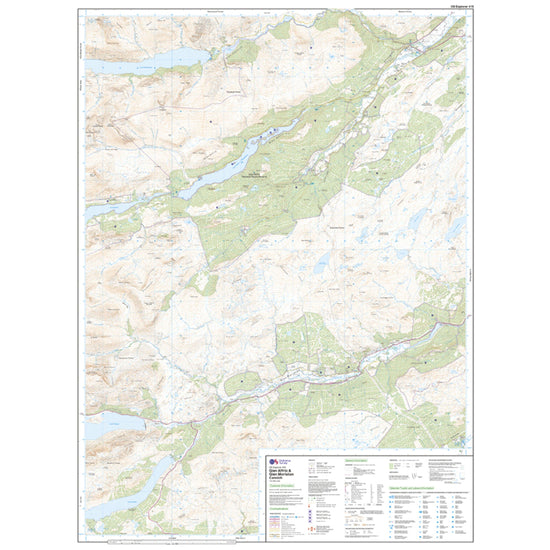 Explorer Active 415 Glen Affric & Glen Moriston Map With Digital Version