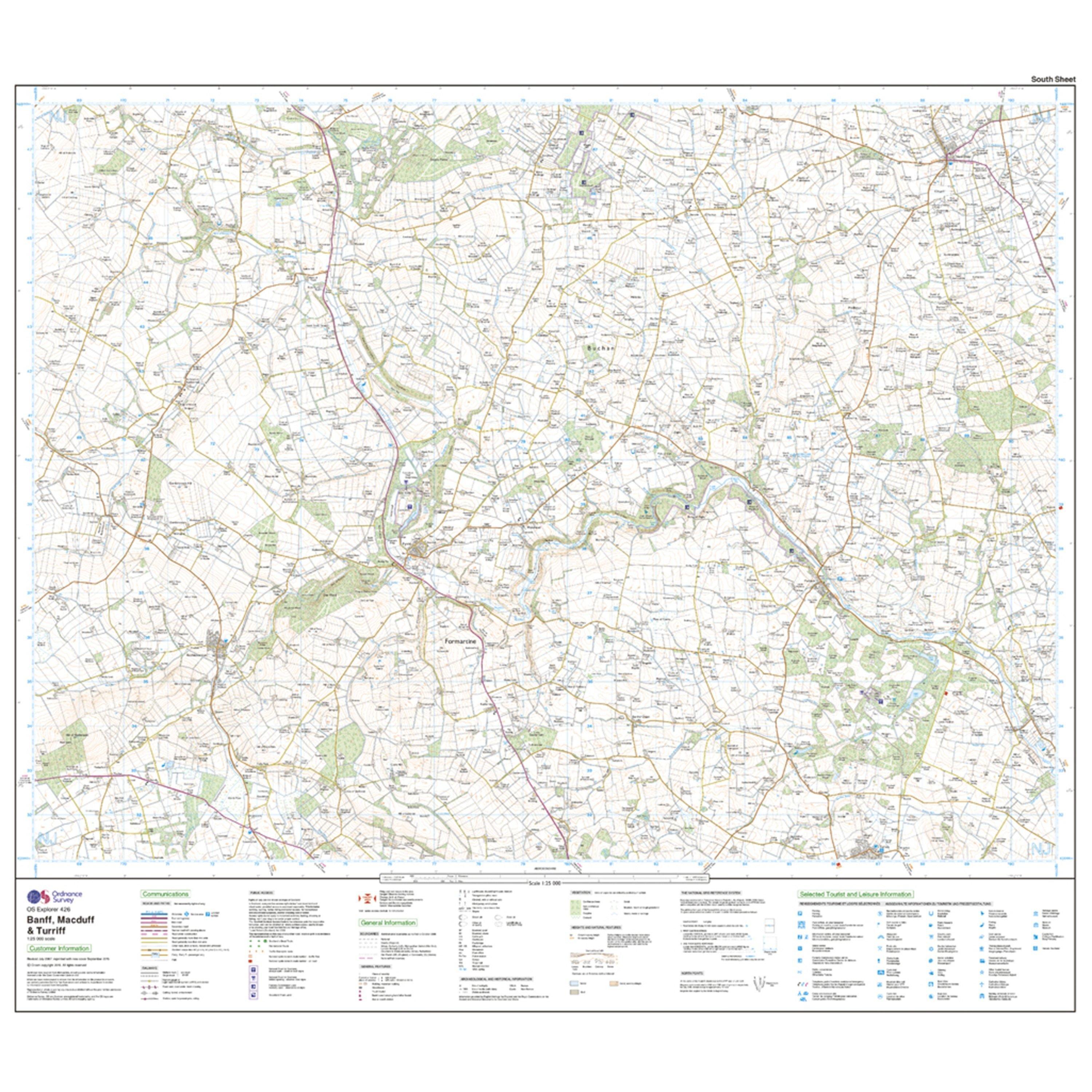 Explorer 426 Banff, Macduff & Turriff Map With Digital Version